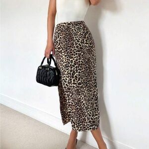 SHEIN Leopard Print Pencil Skirt